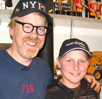 Cameron with Adam from  Mythbusters.